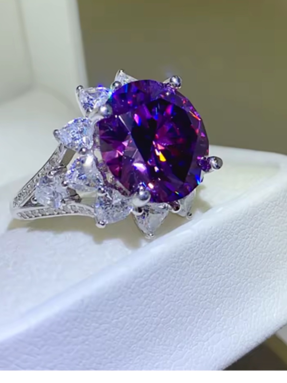 Levander Diamond Ring 3 CT, size 4.5